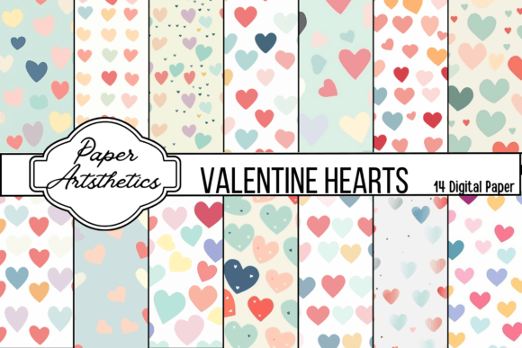 Download Valentine Heart Digital Paper Seamless - Valentine Collection