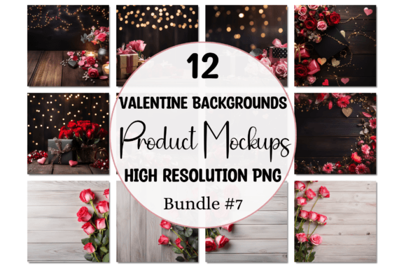 Download Valentine Background Product Mockup Pics - Valentine Collection