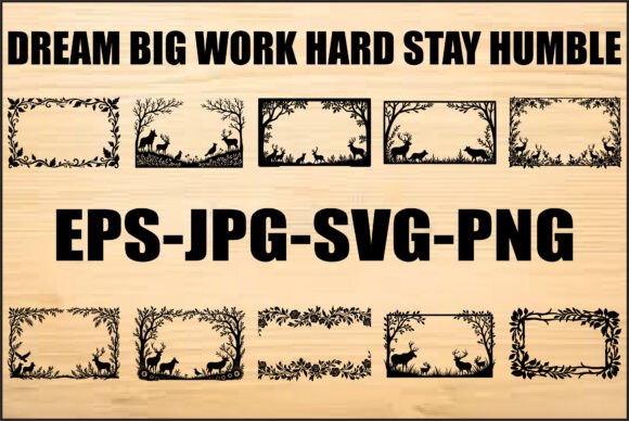 Download Black and White Frame Nature SVG Bundle - Premium Bundle
