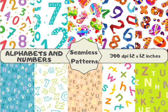 Download Alphabets and Numbers Patterns for Kids - Patterns for kids Collection