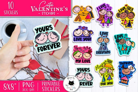 Download Cute Valentines Day Sticker Bundle - Valentine Collection