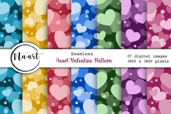 Download Heart Digital Paper – Seamless Pattern - Heart digital paper Collection