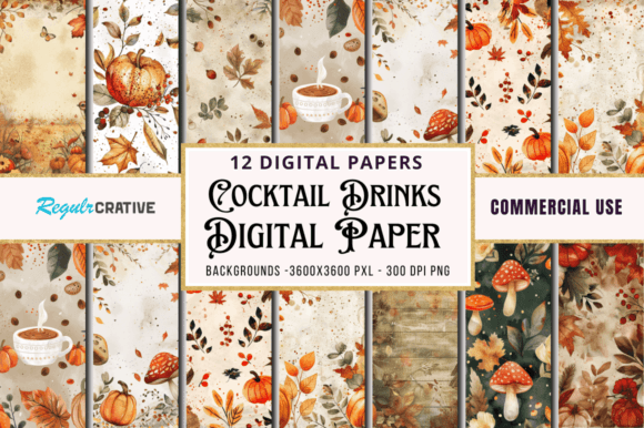 Download Cozy Autumn Digital Paper Bundle - Premium Resources